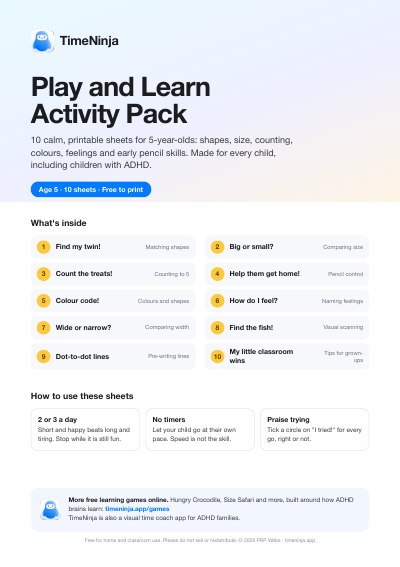 Cover of the Play and Learn Activity Pack