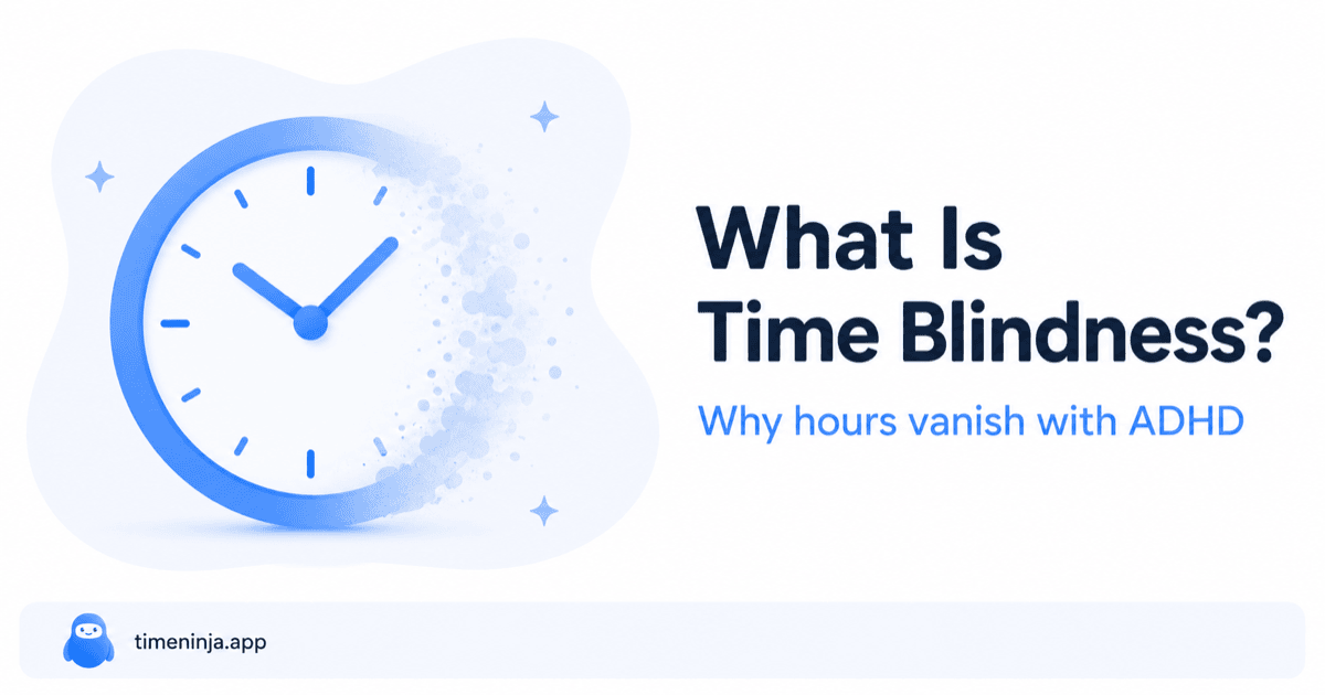 A clock dissolving into scattered particles, illustrating how hours slip away unnoticed with ADHD time blindness